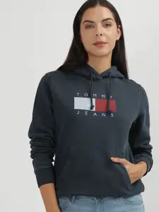 Tommy Hilfiger Women Printed Hooded Sweatshirt