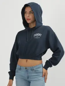 Tommy Hilfiger Women Hooded Crop Sweatshirt