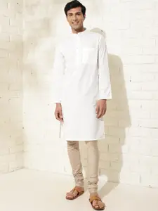 Fabindia Men Cotton Woven Slim Fit Kurta