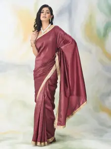 kasee Embroidered Organza Saree With Blouse Piece