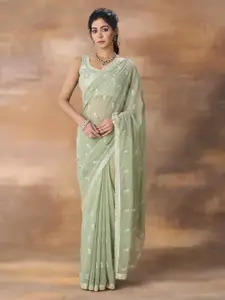 kasee Floral Embroidered Saree