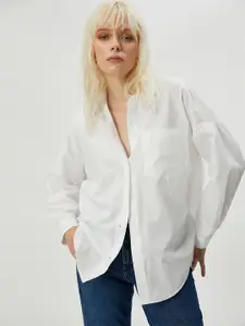 Fab Star Women Regular Fit Classic Opaque Cotton Casual Shirt