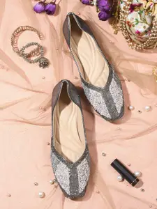 Try Me Women Printed Ethnic Ballerinas with Bows Flats