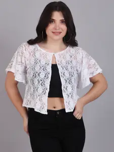 Dressitude Women Crop Button Shrug