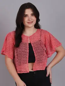 Dressitude Women Crop Waterfall Shrug