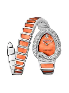 Roberto Cavalli by Franck Muller Women Stainless Steel Straps Analogue Watch RV1L141M0131