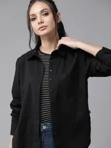 Fab Star Women Classic Opaque Striped Casual Shirt