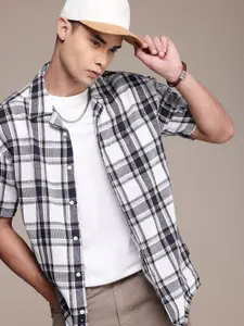 The Roadster Life Co. Tartan Checked Relaxed Fit Casual Shirt