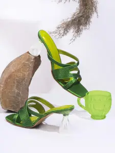 Try MeEmbellished Block Heel Sandal