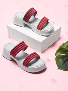 Try Me Open Toe Platform Heel Sandals