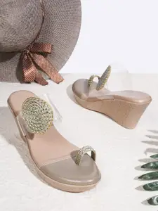 Try Me Embellished Wedge Heel Sandal