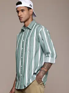 The Roadster Life Co. Drop-Shoulder Relaxed Fit Pure Cotton Casual Shirt