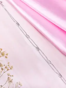 Zavya Rhodium-Plated Anklet