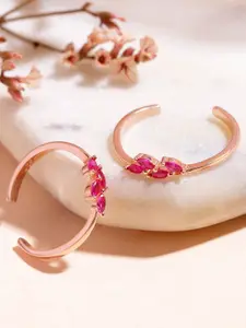 Zavya Rose Gold-Plated Toe Rings