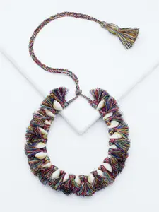 Rhea Gold-Plated Tasselled Necklace