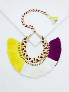 Rhea Gold-Plated Tasselled Necklace