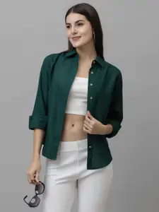 PURYS Women Smart Long Sleeves Casual Shirt