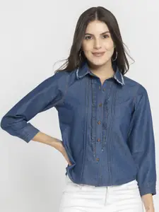 SHAYE Women Smart Opaque Casual Shirt