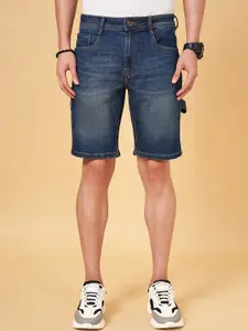 SF JEANS by Pantaloons Men Washed Denim Shorts