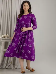 Mialo fashion Conversational Printed Maternity Ethnic Maxi Dress