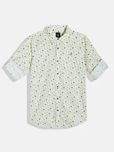 Allen Solly Junior Spread Collar Conversational Printed Cotton Casual Shirt