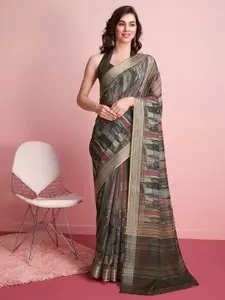 RACHNA Abstract Printed Saree