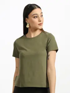 Blissclub Round Neck Short Sleeves Moisture Wicking Formal T-shirt