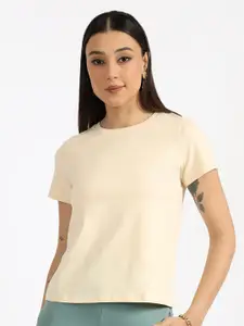 Blissclub Round Neck Short Sleeves Moisture Wicking Formal T-shirt