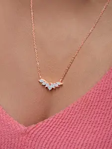 MINUTIAE Brass Rose Gold-Plated Handcrafted Necklace