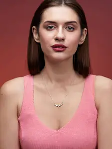 MINUTIAE Brass Silver-Plated Handcrafted Necklace