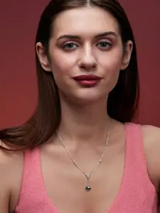 MINUTIAE Brass Silver-Plated Necklace