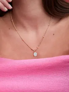 MINUTIAE Brass Gold-Plated Handcrafted Necklace