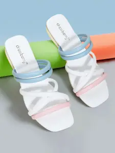 DressBerry Women Colourblocked Open Toe Flats