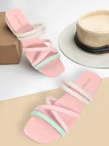 DressBerry Women Colourblocked  Open Toe Flats