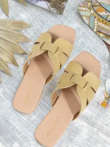 DressBerry Women Open Toe Flats with Bows