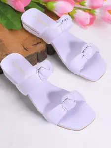 DressBerry Women Open Toe Flats With Bows