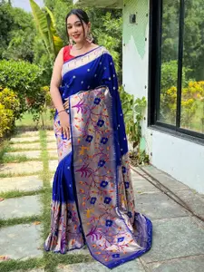 DEVATITHI Woven Design Zari Paithani Saree