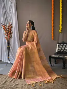 DEVATITHI Woven Design Zari Tissue Saree