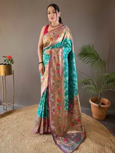 DEVATITHI Woven Design Zari Paithani Saree
