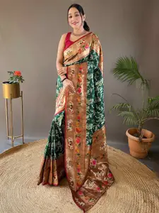 DEVATITHI Woven Design Zari  Paithani Saree