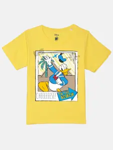 YK Disney Boys Superhero Donald Duck Printed Pure Cotton T-shirt