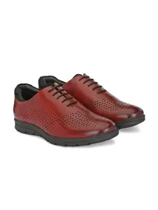 LEGWORK Men Leather Formal Oxfords Shoes