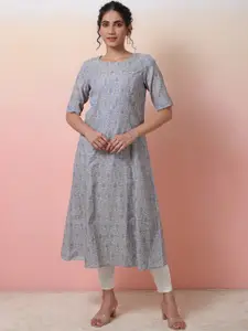 Sangria Women Paisley Printed A-Line Kurta