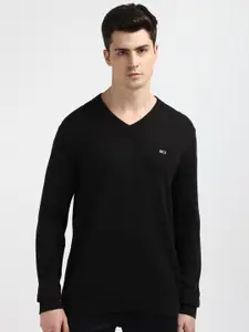 Tommy Hilfiger Men Solid Black Pullover