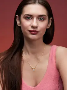 MINUTIAE Brass Gold-Plated Necklace