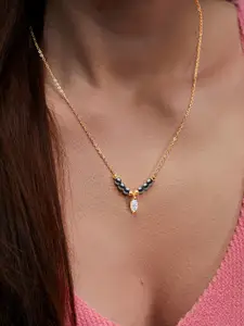 MINUTIAE Women Brass Gold-Plated Handcrafted Necklace