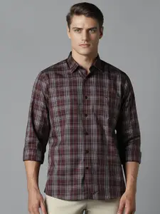 Louis Philippe Sport Men Slim Fit Tartan Checks Opaque Checked Casual Shirt