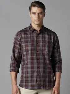 Louis Philippe Sport Slim Fit Tartan Checks Cotton Casual Shirt