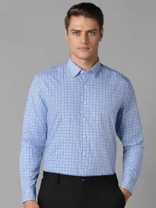 Luxure by Louis Philippe Slim Fit Checked Cotton Formal Shirt