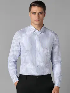 Luxure by Louis Philippe Slim Fit Striped Cotton Formal Shirt